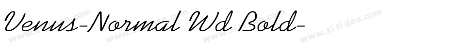 Venus-Normal Wd Bold字体转换